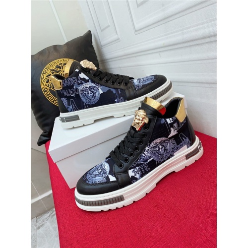 Versace High Tops Shoes For Men #919711 $76.00 USD, Wholesale Replica Versace High Tops Shoes