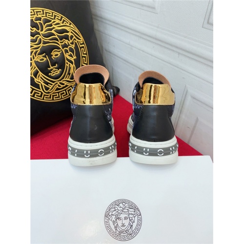 Replica Versace High Tops Shoes For Men #919711 $76.00 USD for Wholesale