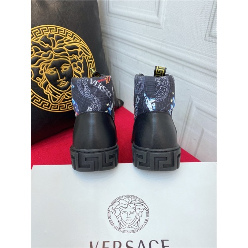 Replica Versace High Tops Shoes For Men #919713 $76.00 USD for Wholesale