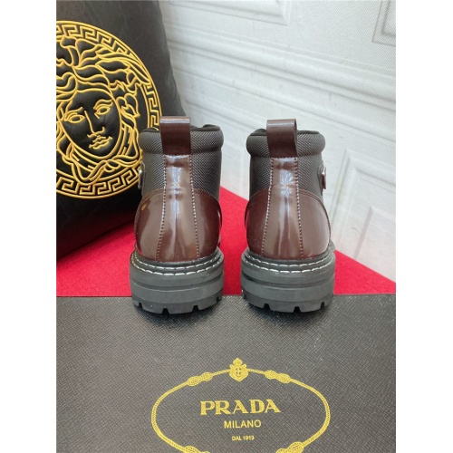 Replica Prada High Tops Shoes For Men #919728 $88.00 USD for Wholesale