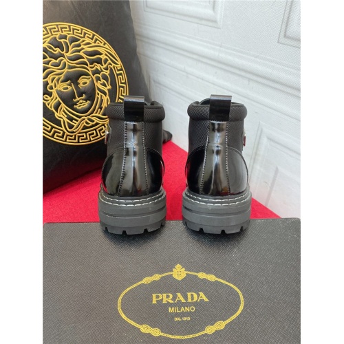 Replica Prada High Tops Shoes For Men #919729 $88.00 USD for Wholesale