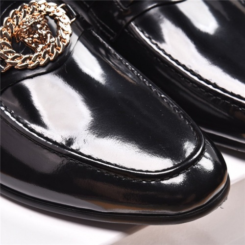 Replica Versace Leather Shoes For Men #919732 $96.00 USD for Wholesale