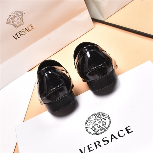 Replica Versace Leather Shoes For Men #919732 $96.00 USD for Wholesale