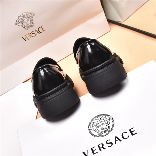 Replica Versace Leather Shoes For Men #919736 $96.00 USD for Wholesale