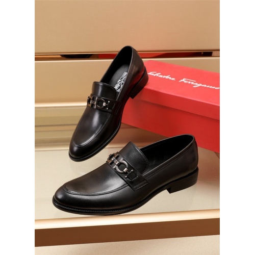 Ferragamo Salvatore FS Leather Shoes For Men #919812