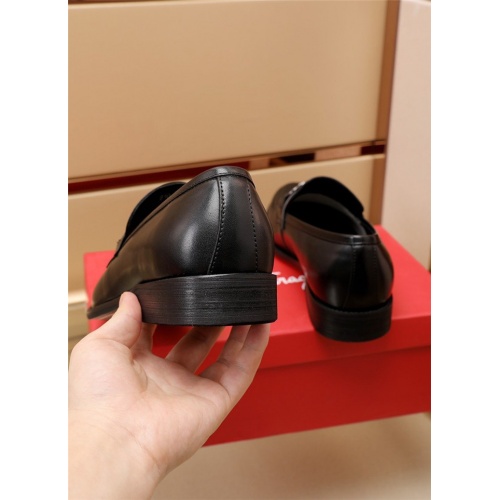 Replica Salvatore Ferragamo Leather Shoes For Men #919814 $82.00 USD for Wholesale