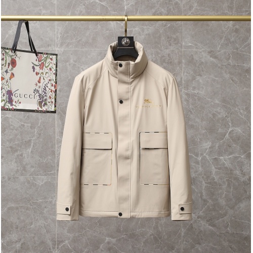 Burberry Down Feather Coat Long Sleeved For Men #920026 $105.00 USD, Wholesale Replica Burberry Down Feather Coat