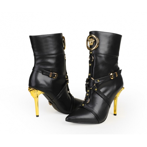 Versace Boots For Women #920126 $125.00 USD, Wholesale Replica Versace Boots