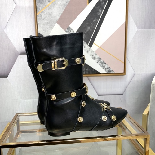 Replica Versace Boots For Women #920127 $125.00 USD for Wholesale