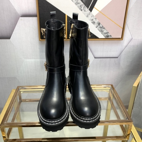 Replica Versace Boots For Women #920130 $125.00 USD for Wholesale