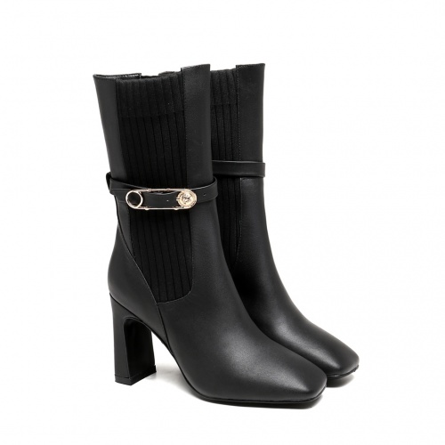 Replica Versace Boots For Women #920139 $115.00 USD for Wholesale