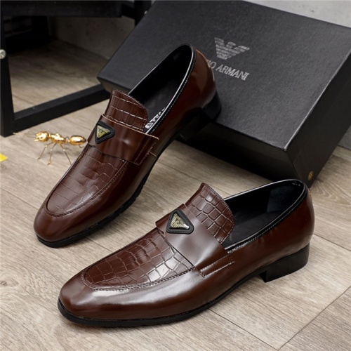 Armani Leather Shoes For Men #920196