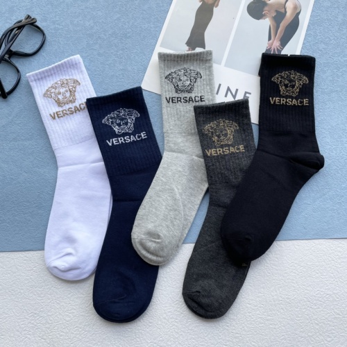 Replica Versace Socks #920579 $29.00 USD for Wholesale