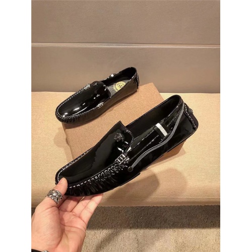 Versace Leather Shoes For Men #920597 $82.00 USD, Wholesale Replica Versace Leather Shoes