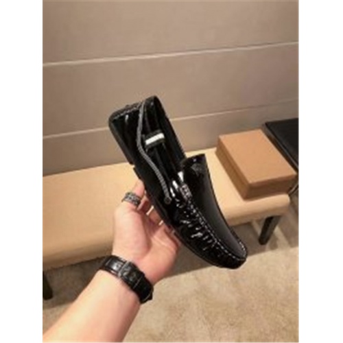 Replica Versace Leather Shoes For Men #920597 $82.00 USD for Wholesale