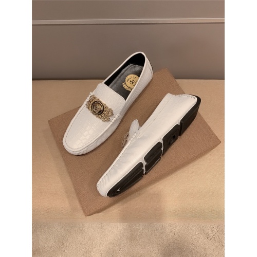 Replica Versace Leather Shoes For Men #920600 $82.00 USD for Wholesale