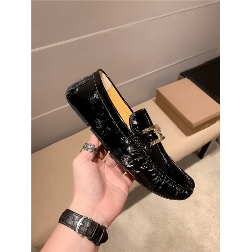 Replica Versace Leather Shoes For Men #920628 $82.00 USD for Wholesale