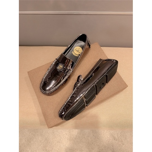 Replica Versace Leather Shoes For Men #920642 $82.00 USD for Wholesale