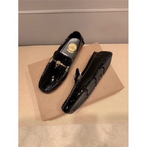 Replica Versace Leather Shoes For Men #920646 $82.00 USD for Wholesale