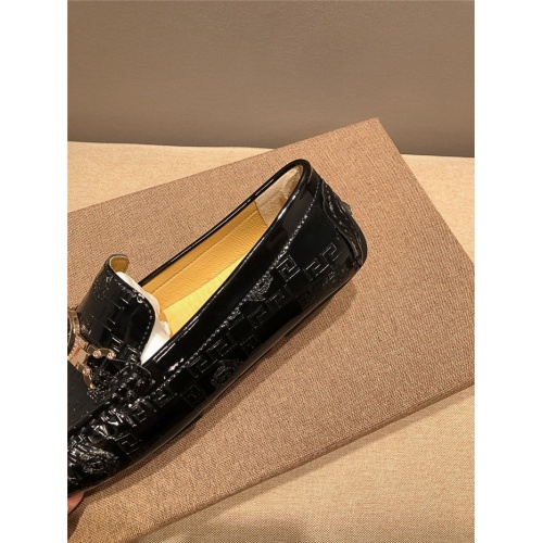 Replica Versace Leather Shoes For Men #920659 $82.00 USD for Wholesale