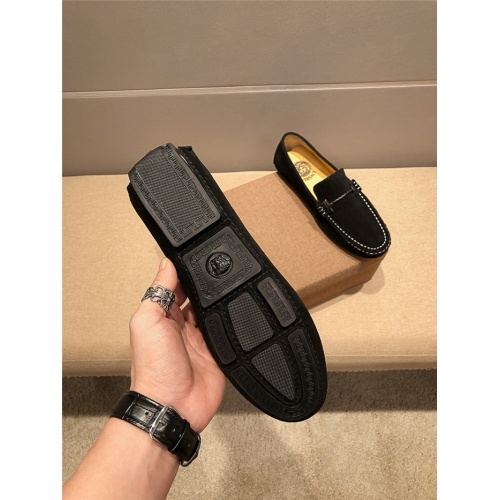 Replica Versace Leather Shoes For Men #920669 $82.00 USD for Wholesale