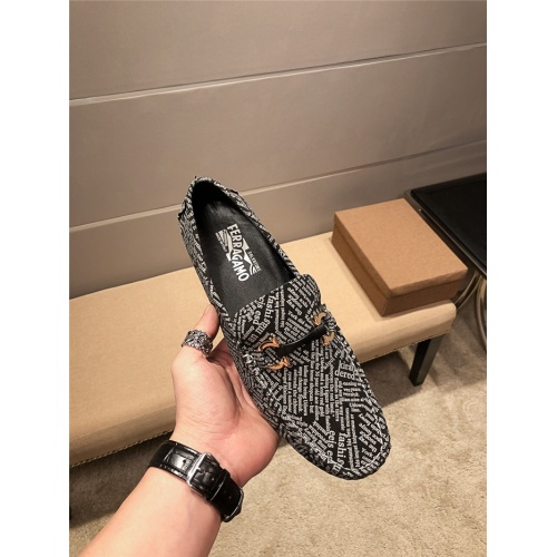 Replica Salvatore Ferragamo Leather Shoes For Men #920674 $82.00 USD for Wholesale
