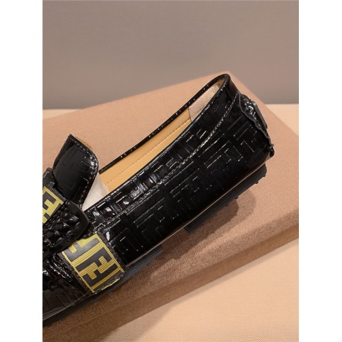 Replica Fendi Leather Shoes For Men #920676 $82.00 USD for Wholesale