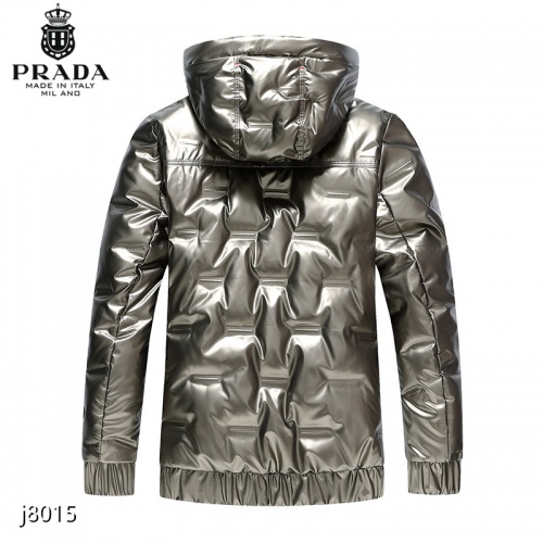 Replica Prada Down Feather Coat Long Sleeved For Men #921101 $82.00 USD for Wholesale