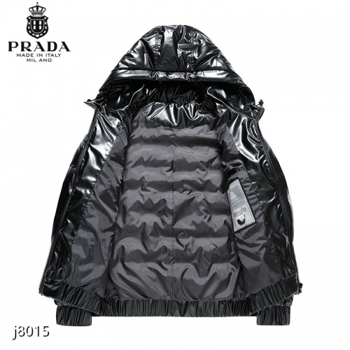 Replica Prada Down Feather Coat Long Sleeved For Men #921102 $82.00 USD for Wholesale
