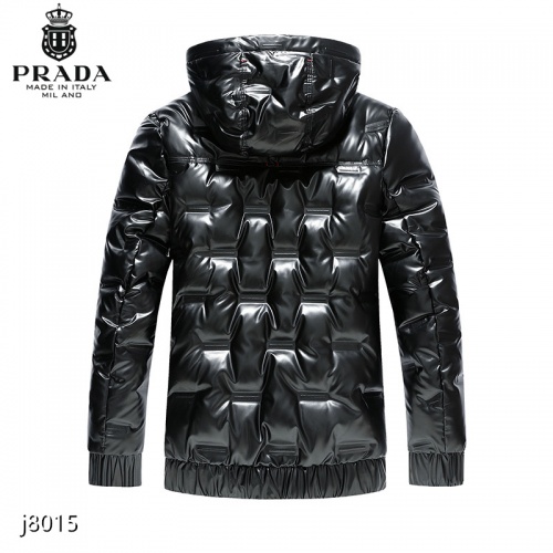 Replica Prada Down Feather Coat Long Sleeved For Men #921102 $82.00 USD for Wholesale