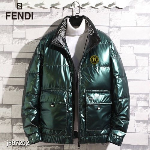 Replica Fendi Down Feather Coat Long Sleeved For Men #921128 $82.00 USD for Wholesale