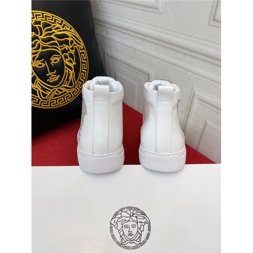 Replica Versace High Tops Shoes For Men #921262 $80.00 USD for Wholesale