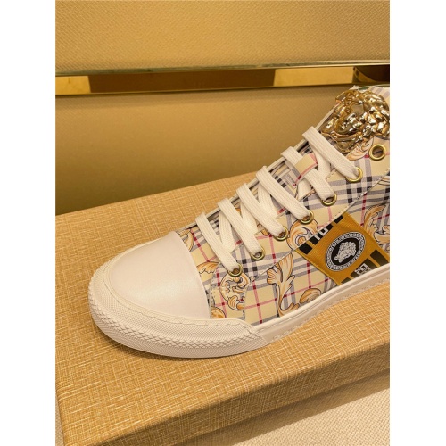 Replica Versace High Tops Shoes For Men #921292 $82.00 USD for Wholesale