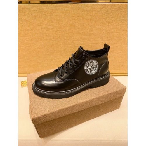 Replica Versace Boots For Men #921301 $85.00 USD for Wholesale