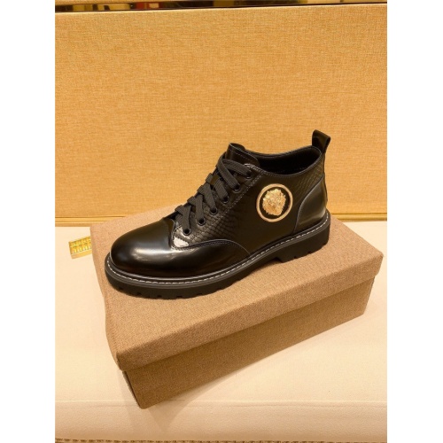 Replica Versace Boots For Men #921303 $85.00 USD for Wholesale