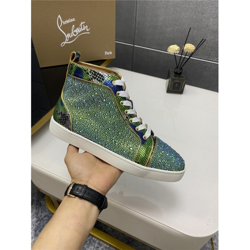 Replica Christian Louboutin High Tops Shoes For Men #921311 $102.00 USD for Wholesale