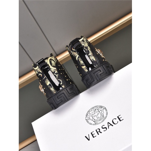Replica Versace High Tops Shoes For Men #921325 $80.00 USD for Wholesale