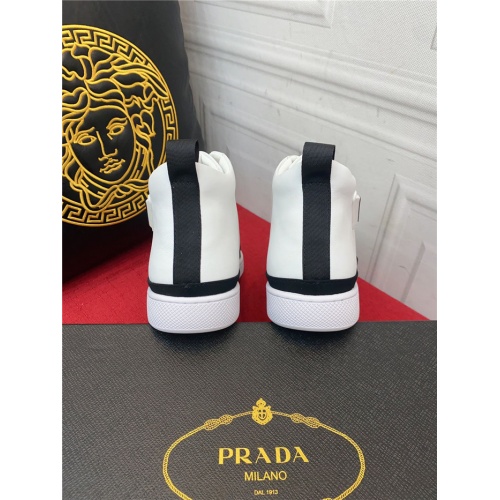 Replica Prada High Tops Shoes For Men #921368 $80.00 USD for Wholesale