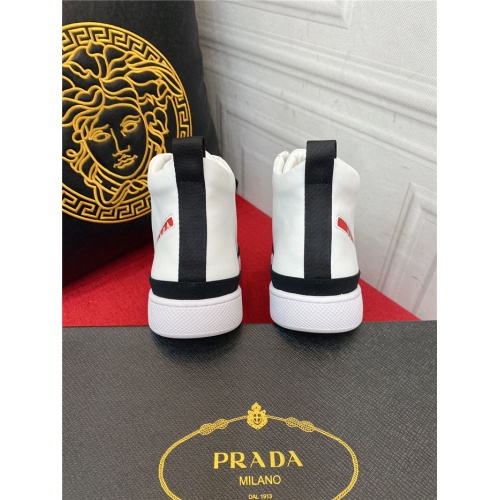 Replica Prada High Tops Shoes For Men #921370 $80.00 USD for Wholesale