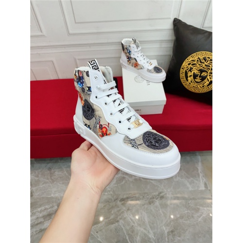 Replica Versace High Tops Shoes For Men #921405 $76.00 USD for Wholesale