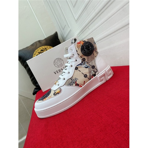 Replica Versace High Tops Shoes For Men #921405 $76.00 USD for Wholesale