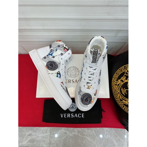 Replica Versace High Tops Shoes For Men #921407 $76.00 USD for Wholesale