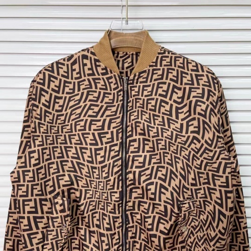 Replica Fendi Jackets Long Sleeved For Men #921691 $76.00 USD for Wholesale