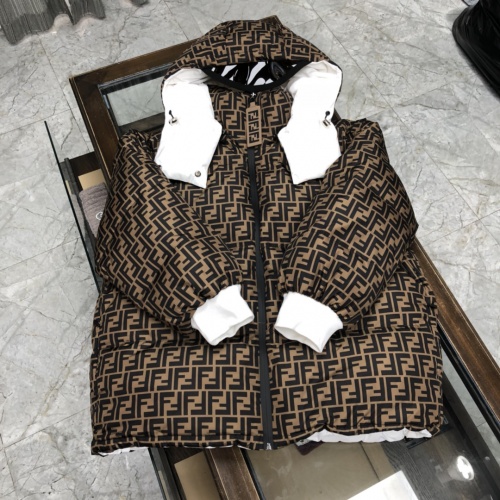 Fendi Down Feather Coat Long Sleeved For Unisex #921705 $162.00 USD, Wholesale Replica Fendi Jackets