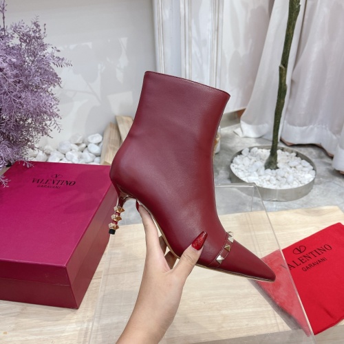Replica Valentino Boots For Women #921814 $98.00 USD for Wholesale