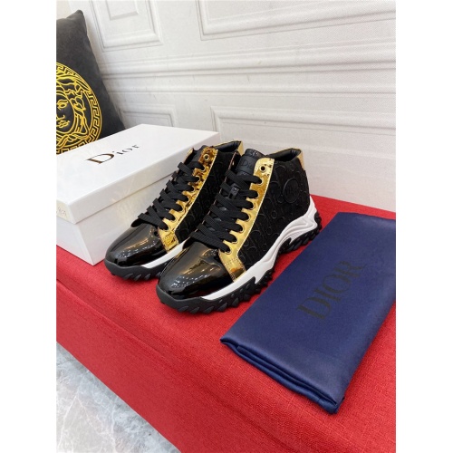 Replica Versace High Tops Shoes For Men #921888 $82.00 USD for Wholesale