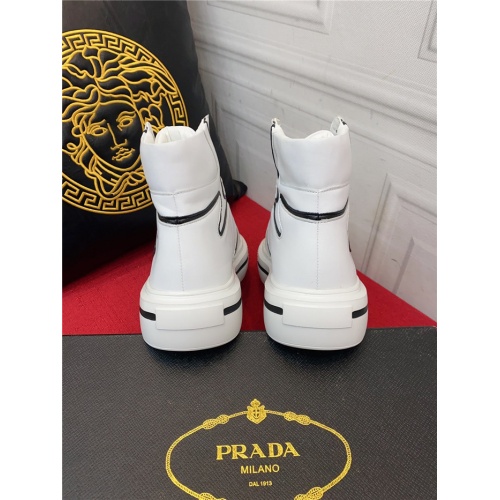 Replica Prada High Tops Shoes For Men #921899 $85.00 USD for Wholesale