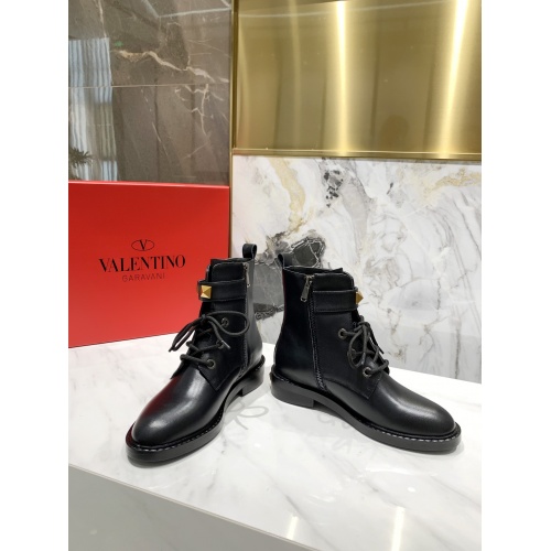 Replica Valentino Boots For Women #922121 $102.00 USD for Wholesale