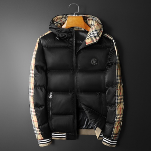 Burberry Down Feather Coat Long Sleeved For Men #922143 $85.00 USD, Wholesale Replica Burberry Down Feather Coat