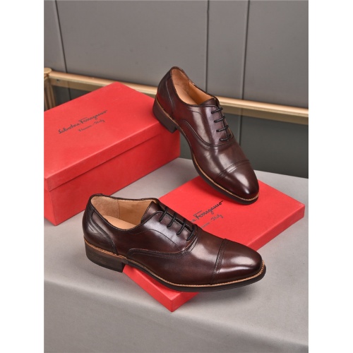 Salvatore Ferragamo Leather Shoes For Men #922223 $108.00 USD, Wholesale Replica Salvatore Ferragamo Leather Shoes